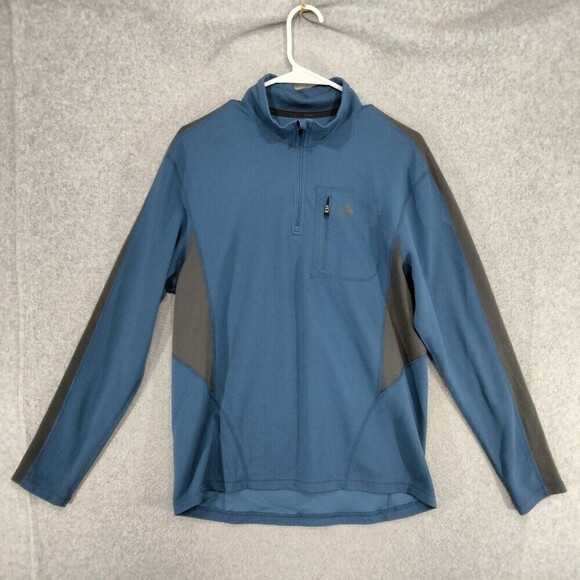 Nike Other - Nike FitDry Pullover Shirt Mens Sz M Blue ACG 1/4 Zip Long Sleeve Hiking Outdoor